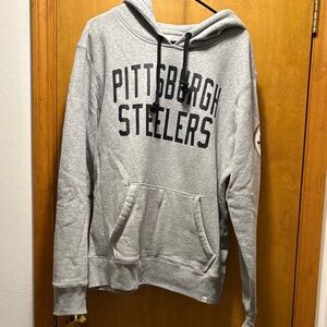 47 Brand Pittsburgh Steelers Gray Hoodie